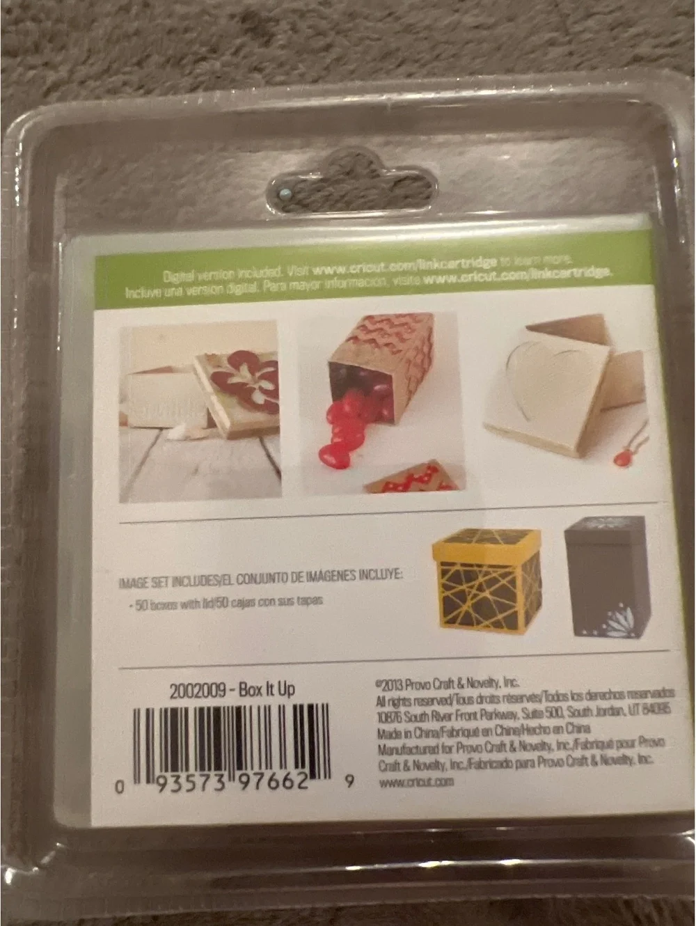 Cricut Box It Up Image Set with 50 Boxes and Lids